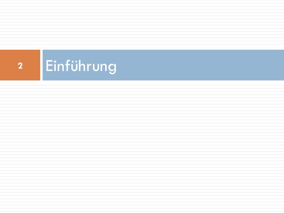 Einführung