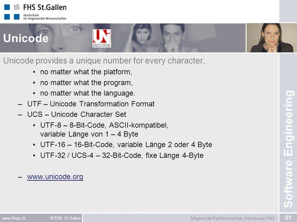 Unicode Unicode provides a unique number for every character,