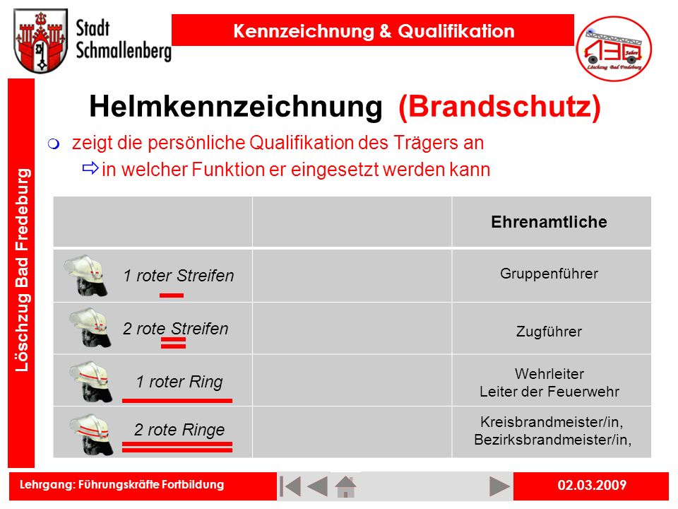 Helmkennzeichnung Feuerwehr Bayern Strich Kommandant Rot FFW Helm Kennzeichnung 
