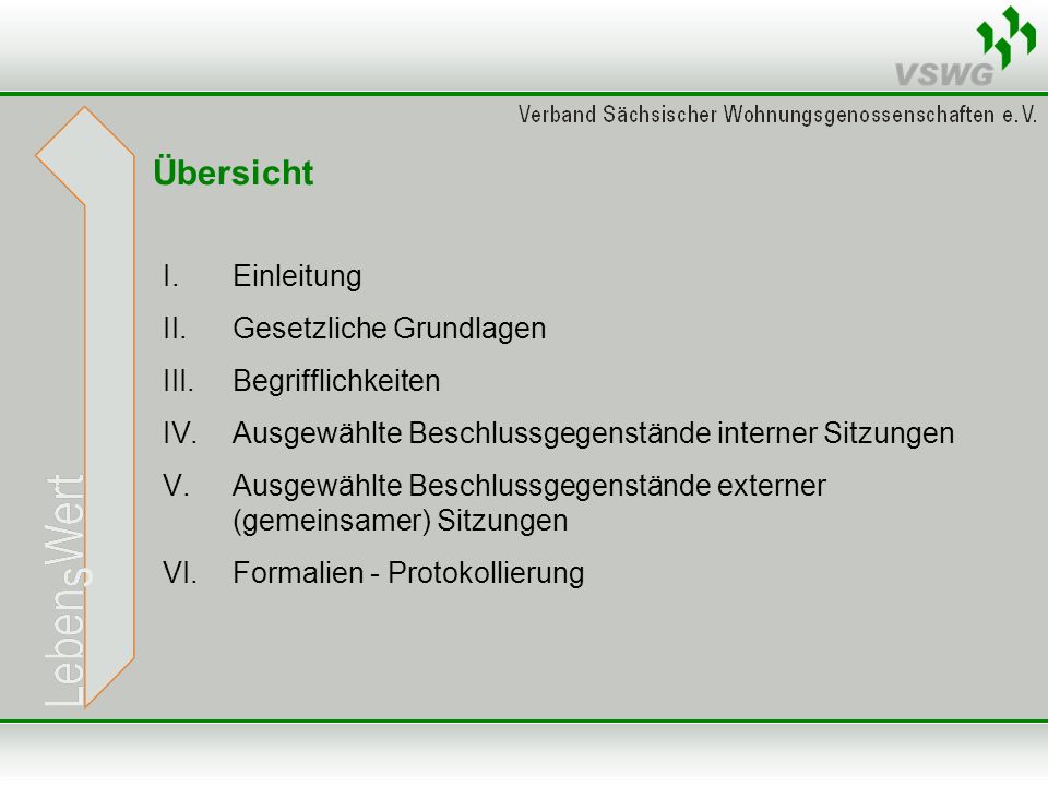 Übersicht Einleitung Gesetzliche Grundlagen Begrifflichkeiten