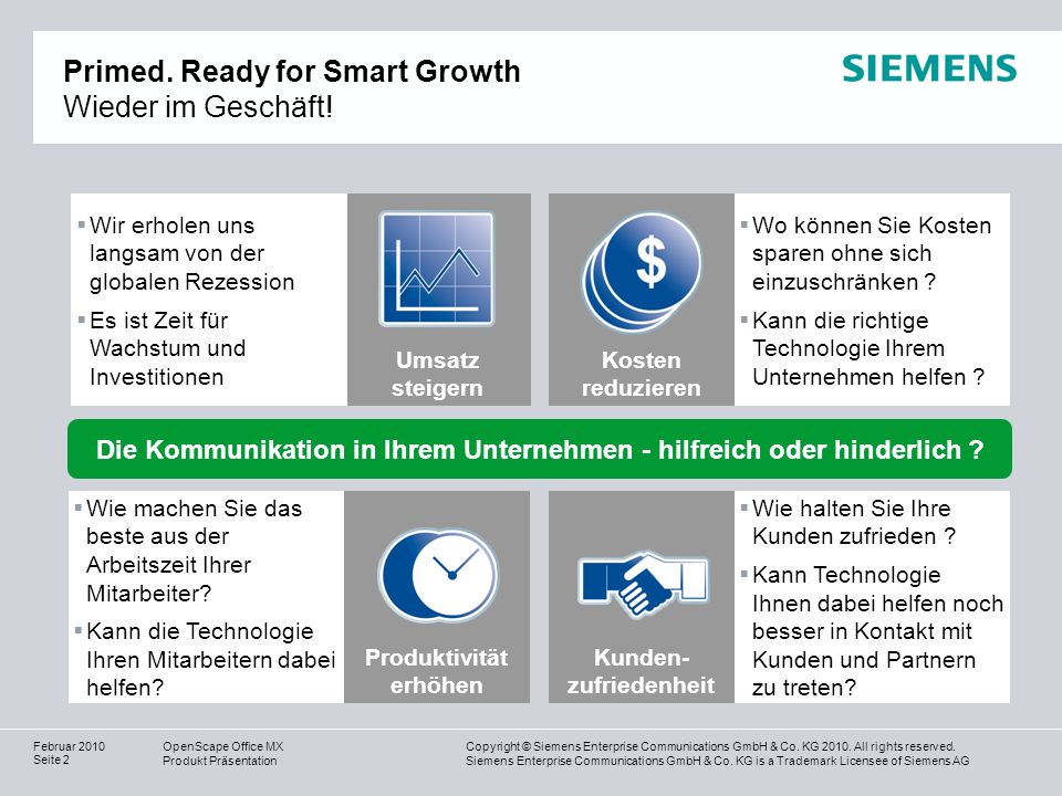 Primed. Ready for Smart Growth Wieder im Geschäft!
