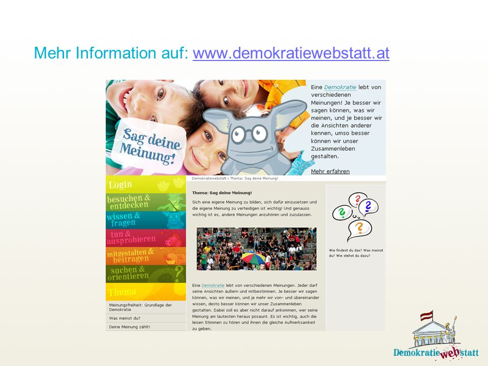 Mehr Information auf: