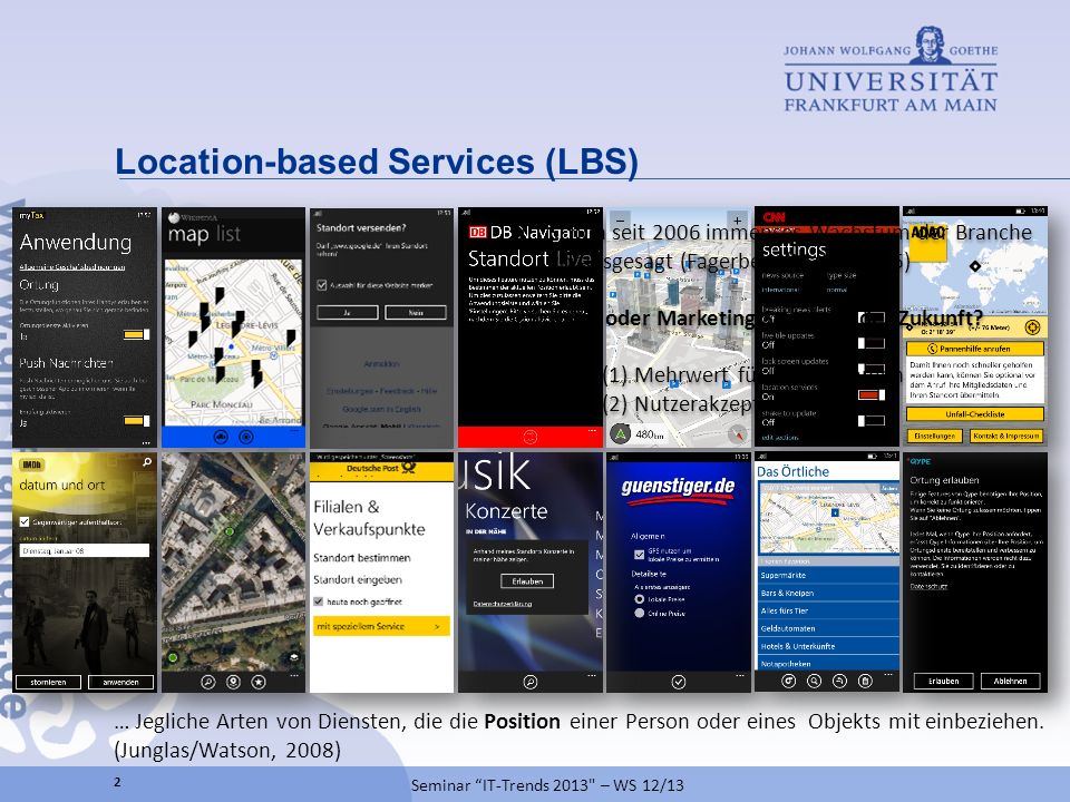 Location-based Services (LBS)