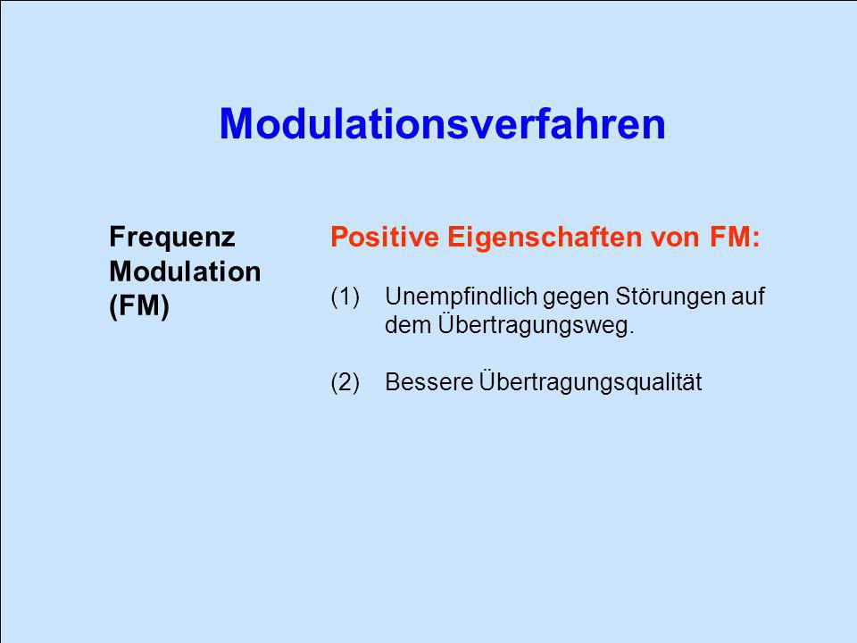 Positive Eigenschaften von FM: