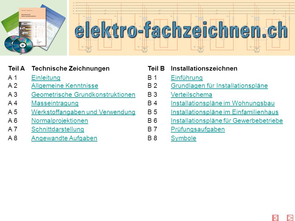 Technische Zeichnungen Einleitung Teil B B 1 Installationszeichnen