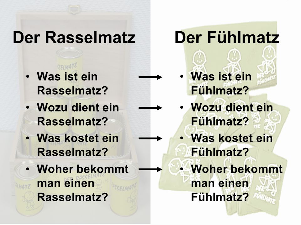 Der Rasselmatz Der Fühlmatz