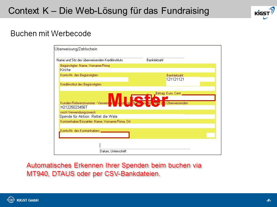 Buchen mit Werbecode Automatisches Erkennen Ihrer Spenden beim buchen via.