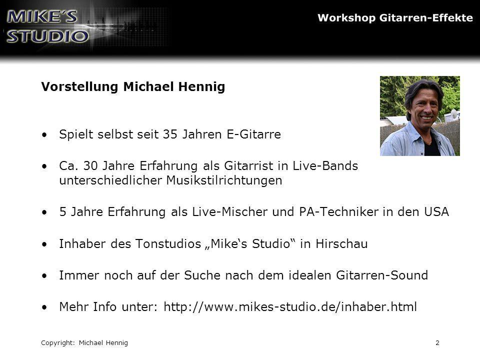 Vorstellung Michael Hennig