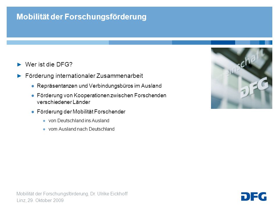 Mobilität der Forschungsförderung