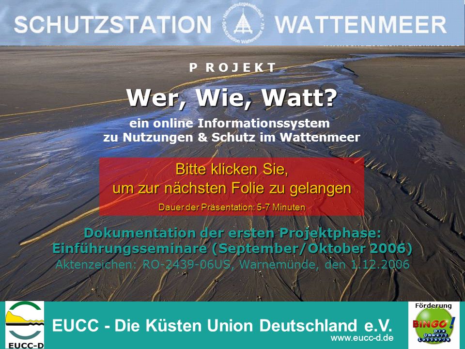 Wer, Wie, Watt EUCC - Die Küsten Union Deutschland e.V.