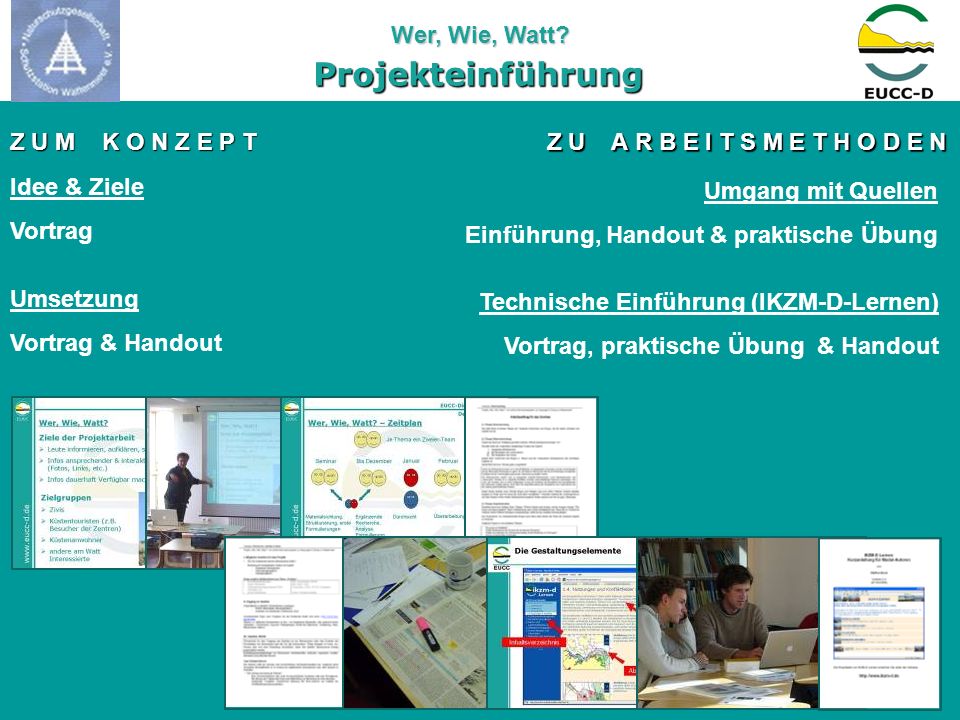 Projekteinführung Z U M K O N Z E P T