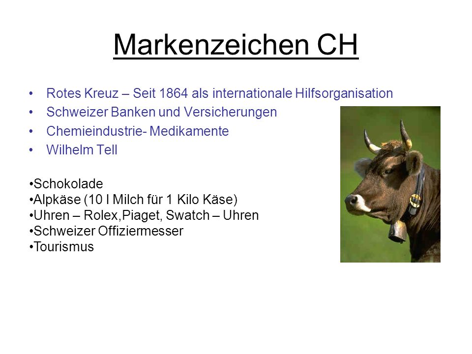 Markenzeichen CH Rotes Kreuz – Seit 1864 als internationale Hilfsorganisation. Schweizer Banken und Versicherungen.