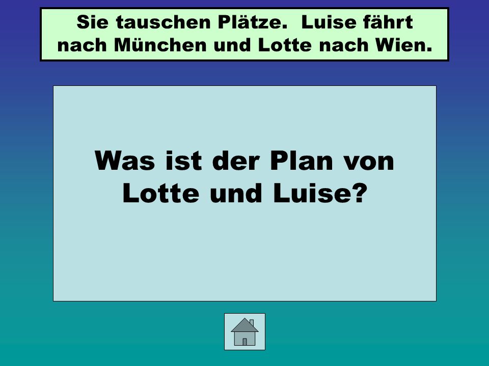 Was ist der Plan von Lotte und Luise