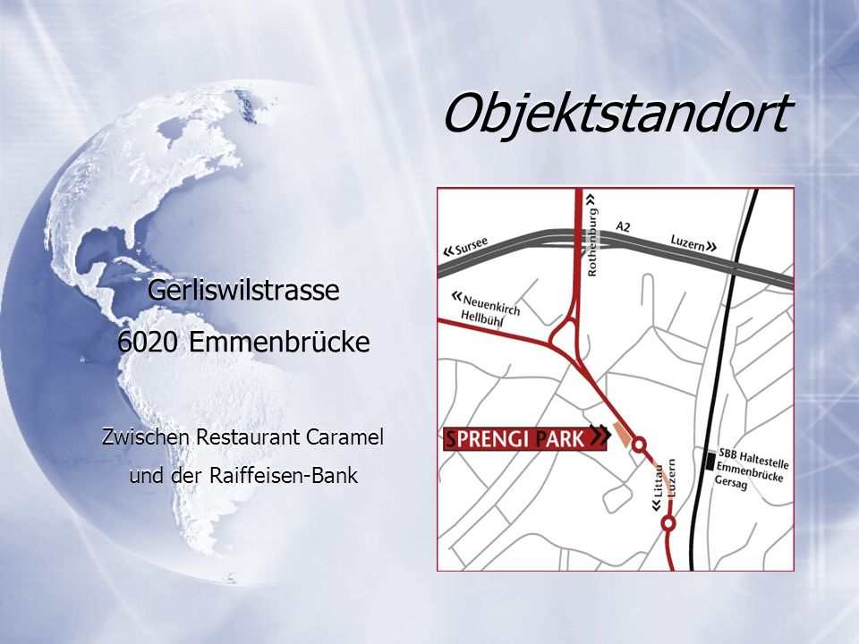 Objektstandort Gerliswilstrasse 6020 Emmenbrücke
