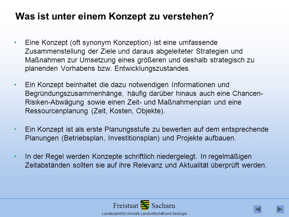 Was ist unter einem Konzept zu verstehen