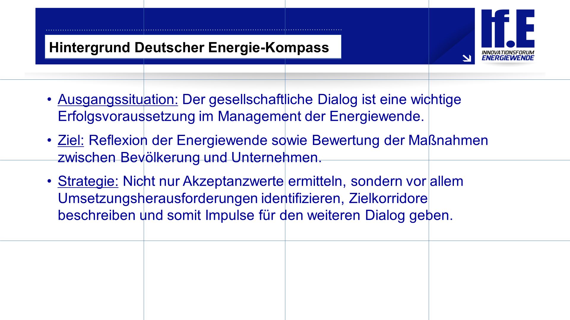Hintergrund Deutscher Energie-Kompass