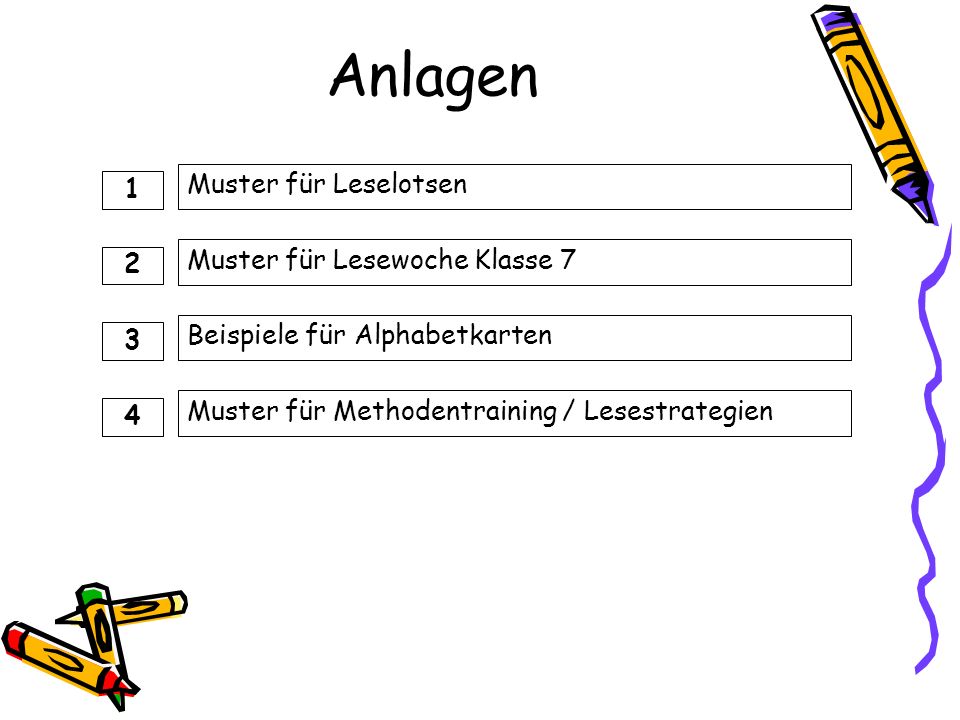 Anlagen Muster für Leselotsen 1 Muster für Lesewoche Klasse 7 2