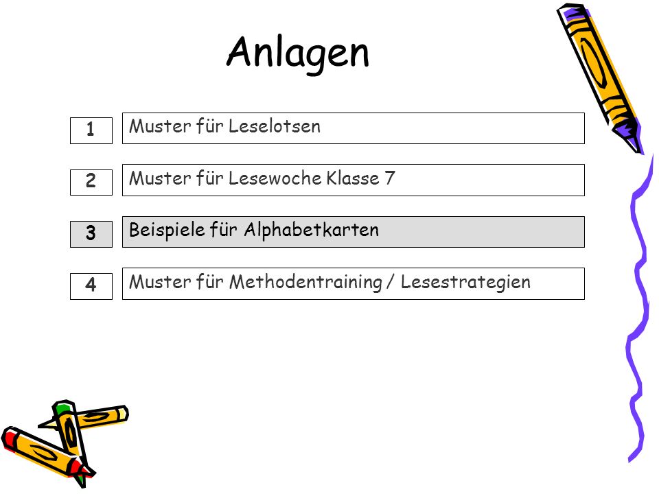 Anlagen Muster für Leselotsen 1 Muster für Lesewoche Klasse 7 2
