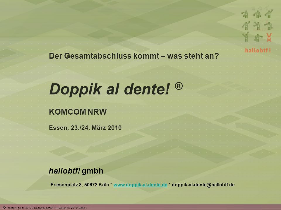 Doppik al dente! ® Der Gesamtabschluss kommt – was steht an