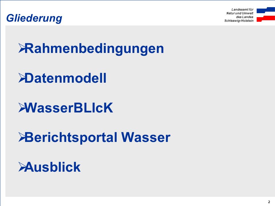 Berichtsportal Wasser Ausblick