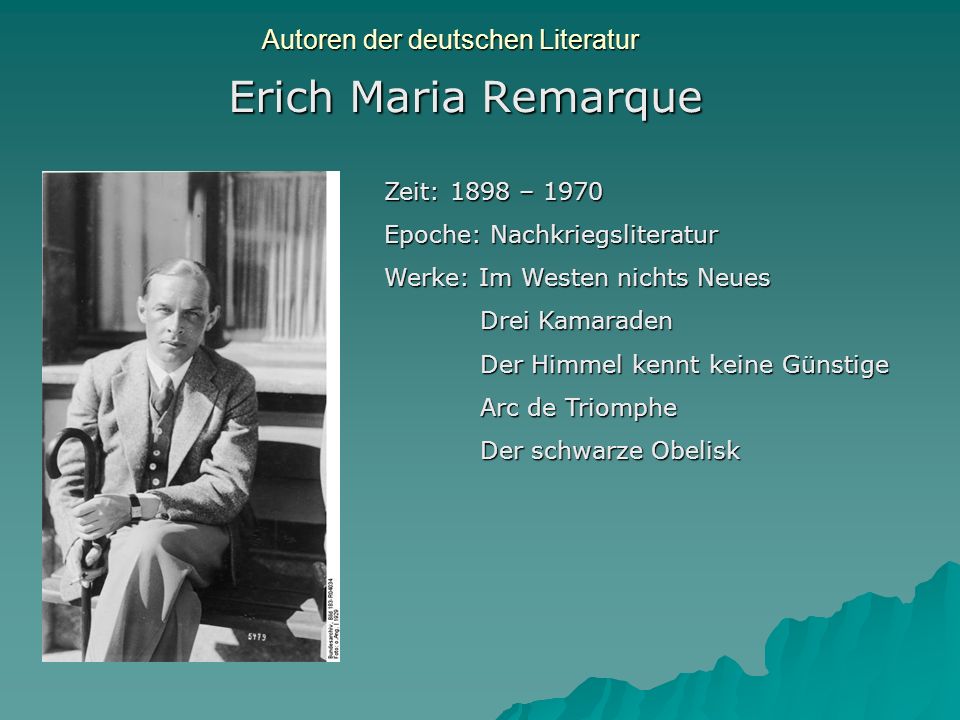 Autoren der deutschen Literatur