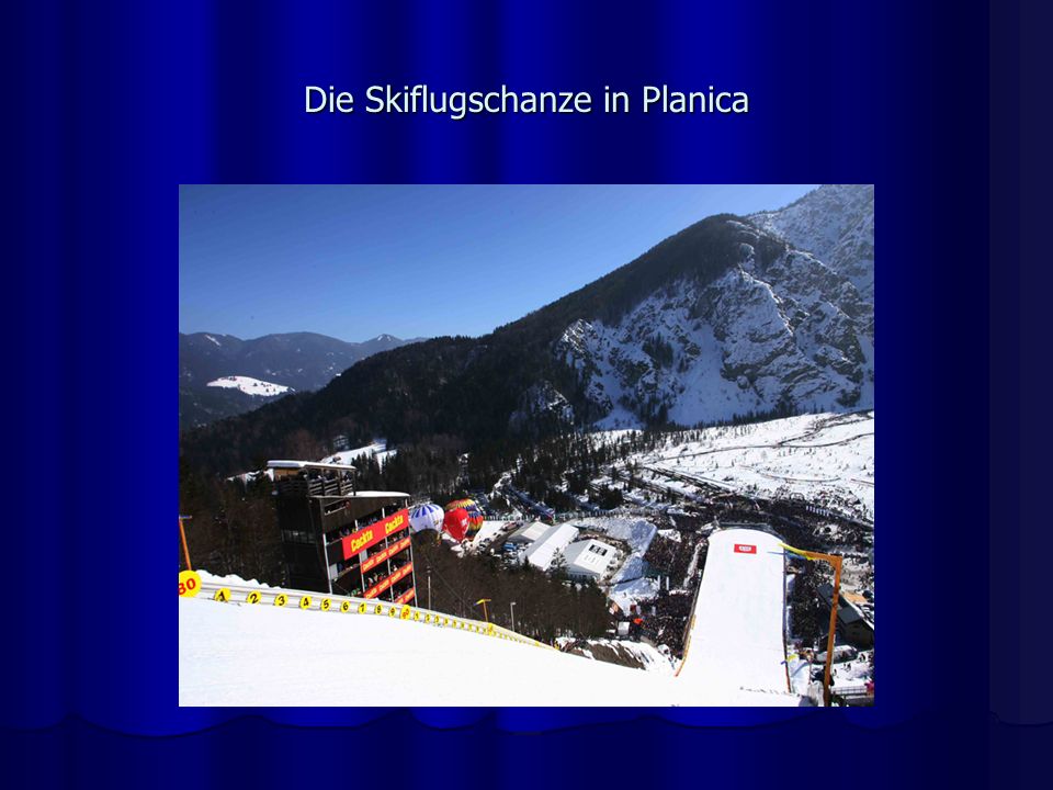 Die Skiflugschanze in Planica