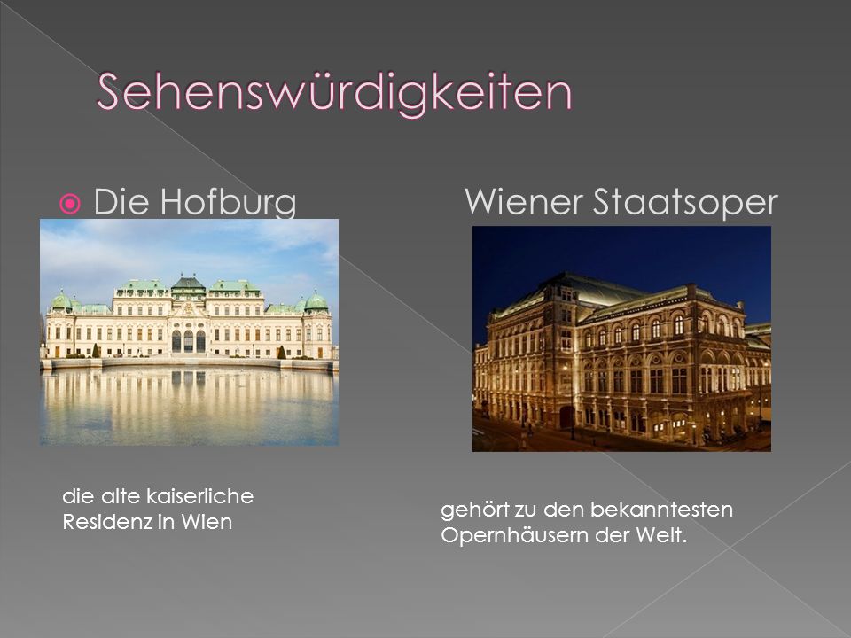 Sehenswürdigkeiten Die Hofburg Wiener Staatsoper