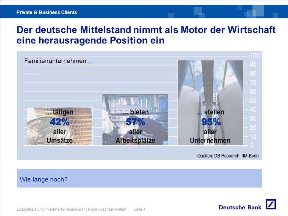 Der deutsche Mittelstand nimmt als Motor der Wirtschaft eine herausragende Position ein