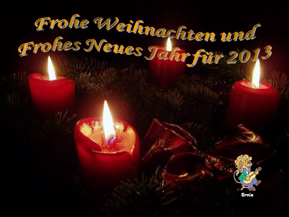 Frohe Weihnachten und Frohes Neues Jahr für 2013