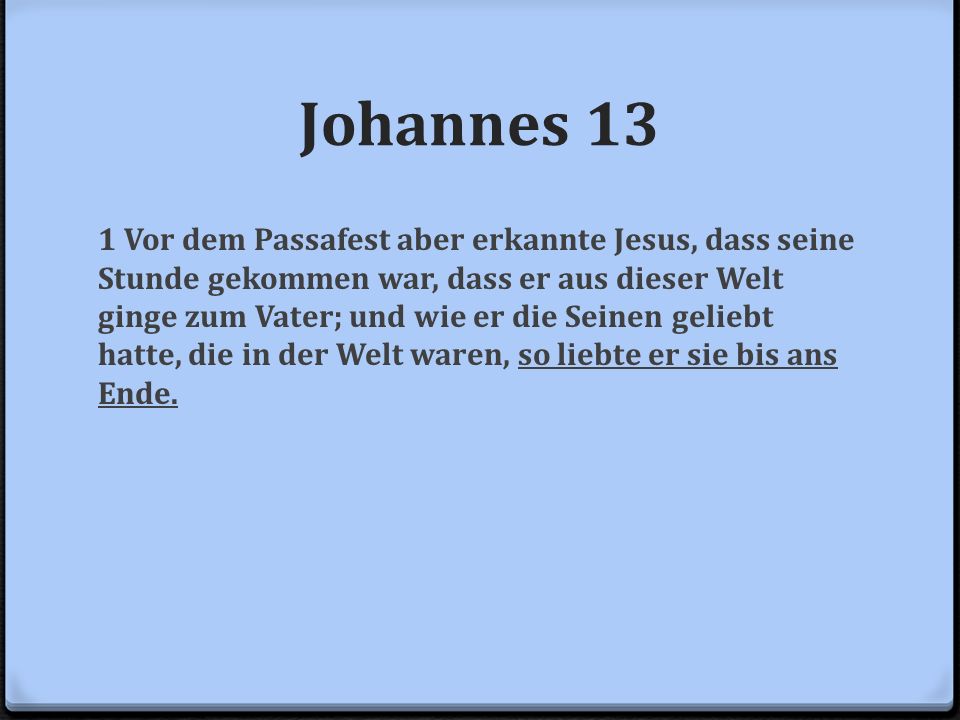 Johannes 13