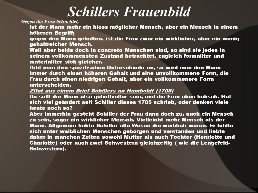 Schillers Frauenbild