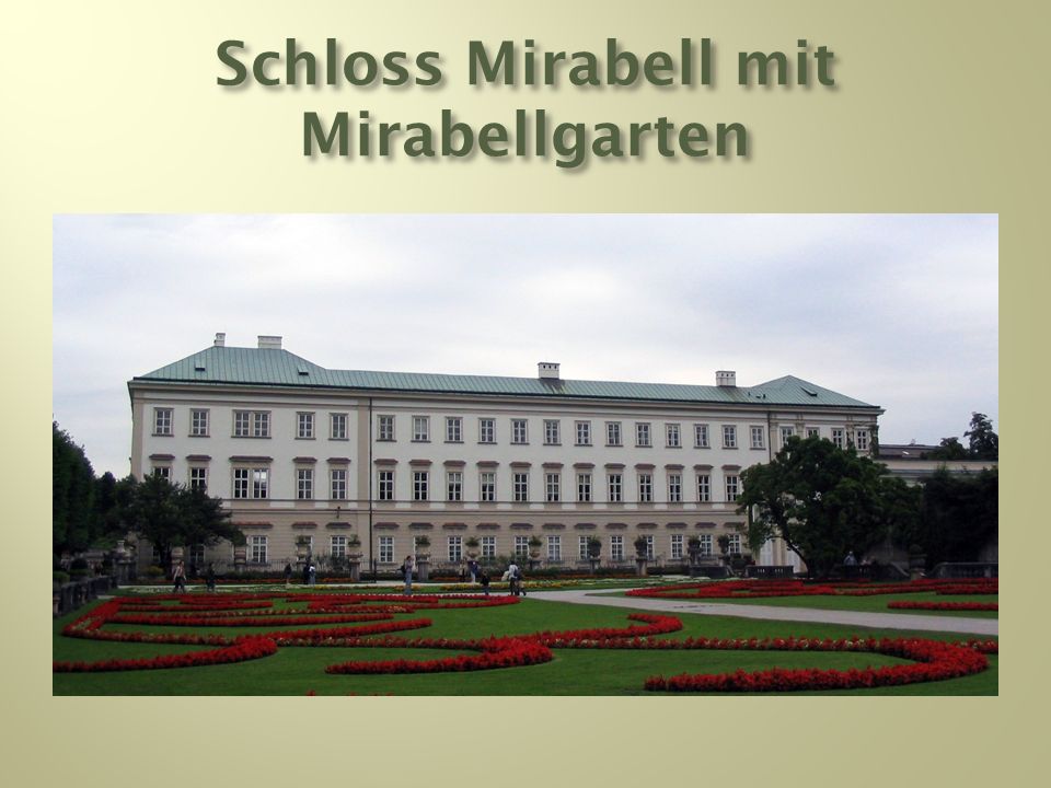 Schloss Mirabell mit Mirabellgarten