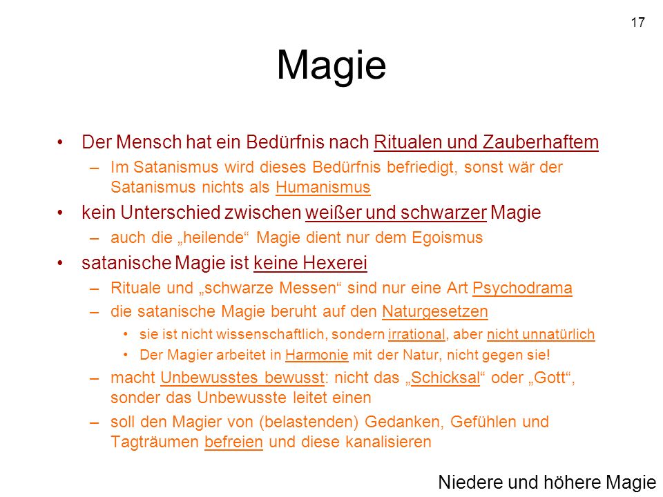 Magie Der Mensch hat ein Bedürfnis nach Ritualen und Zauberhaftem