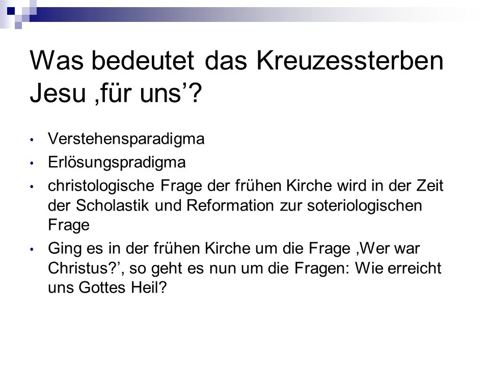 Was bedeutet das Kreuzessterben Jesu ‚für uns’