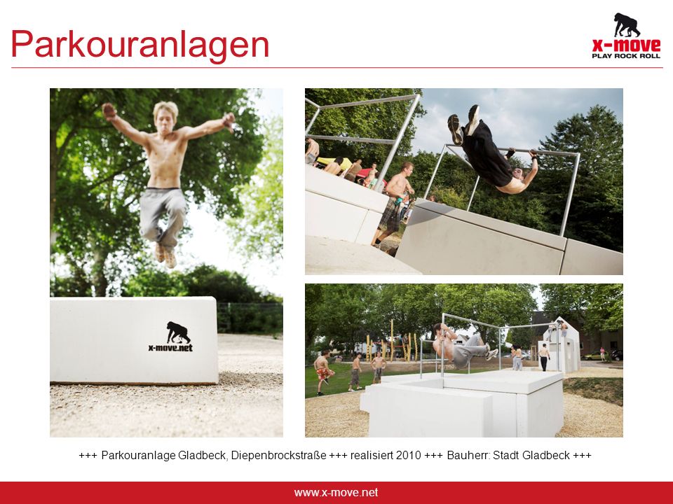 Parkouranlagen +++ Parkouranlage Gladbeck, Diepenbrockstraße +++ realisiert Bauherr: Stadt Gladbeck +++