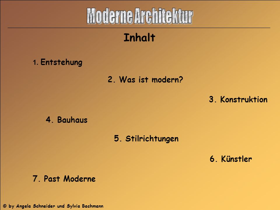Moderne Architektur Moderne Architektur - ppt herunterladen
