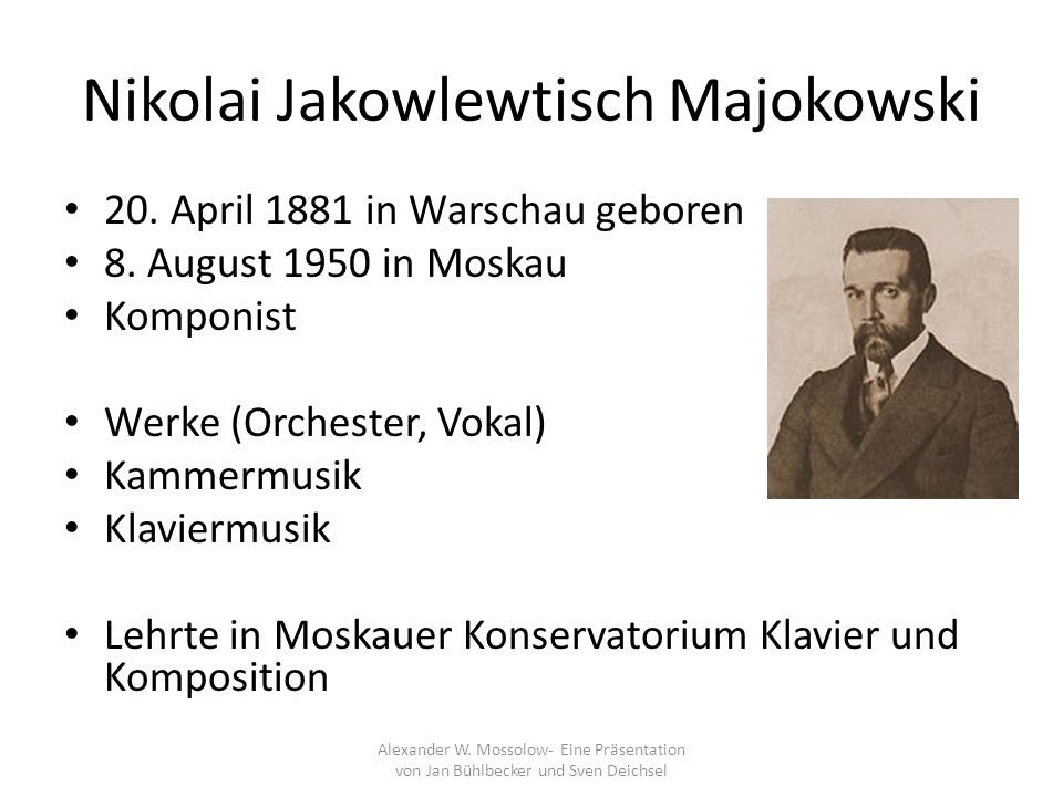 Nikolai Jakowlewtisch Majokowski