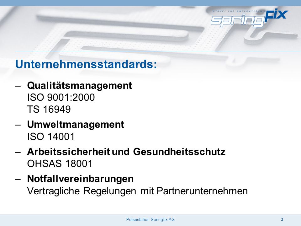 Präsentation Springfix AG
