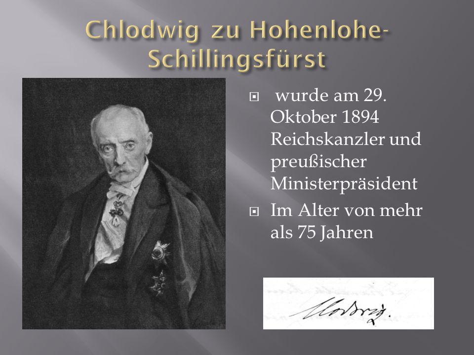 Chlodwig zu Hohenlohe-Schillingsfürst