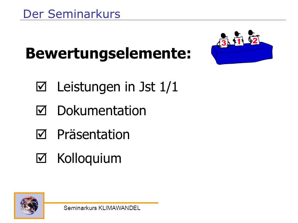Seminarkurs KLIMAWANDEL