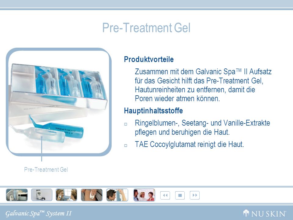 Pre-Treatment Gel Produktvorteile Hauptinhaltsstoffe