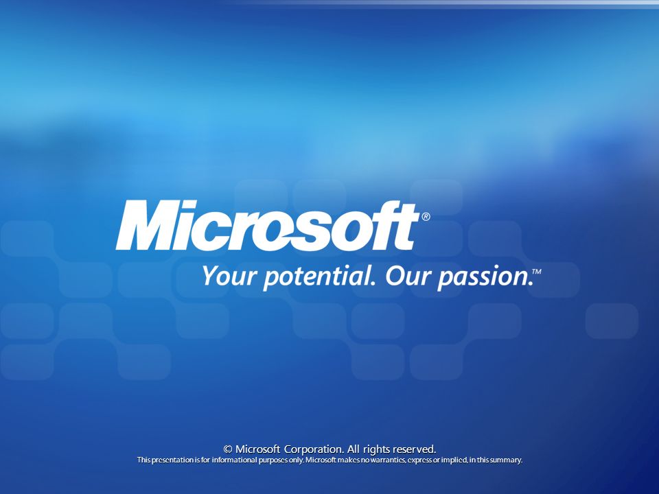 © Microsoft Corporation. All rights reserved.