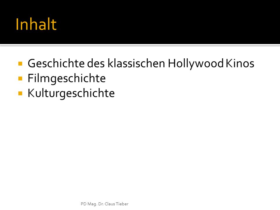 Inhalt Geschichte des klassischen Hollywood Kinos Filmgeschichte