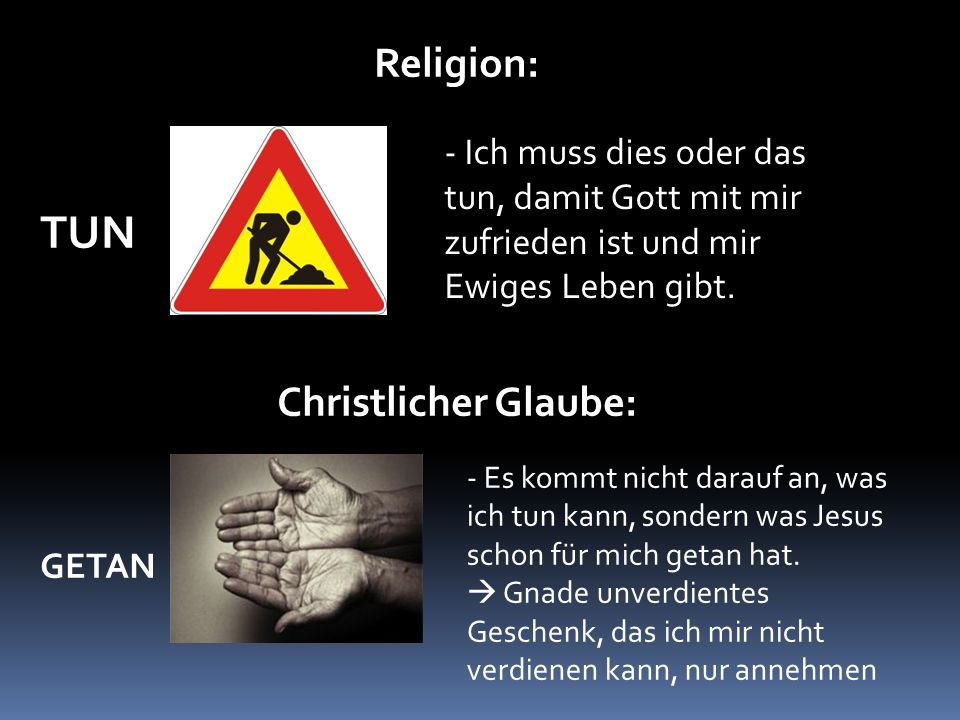TUN Religion: Christlicher Glaube: