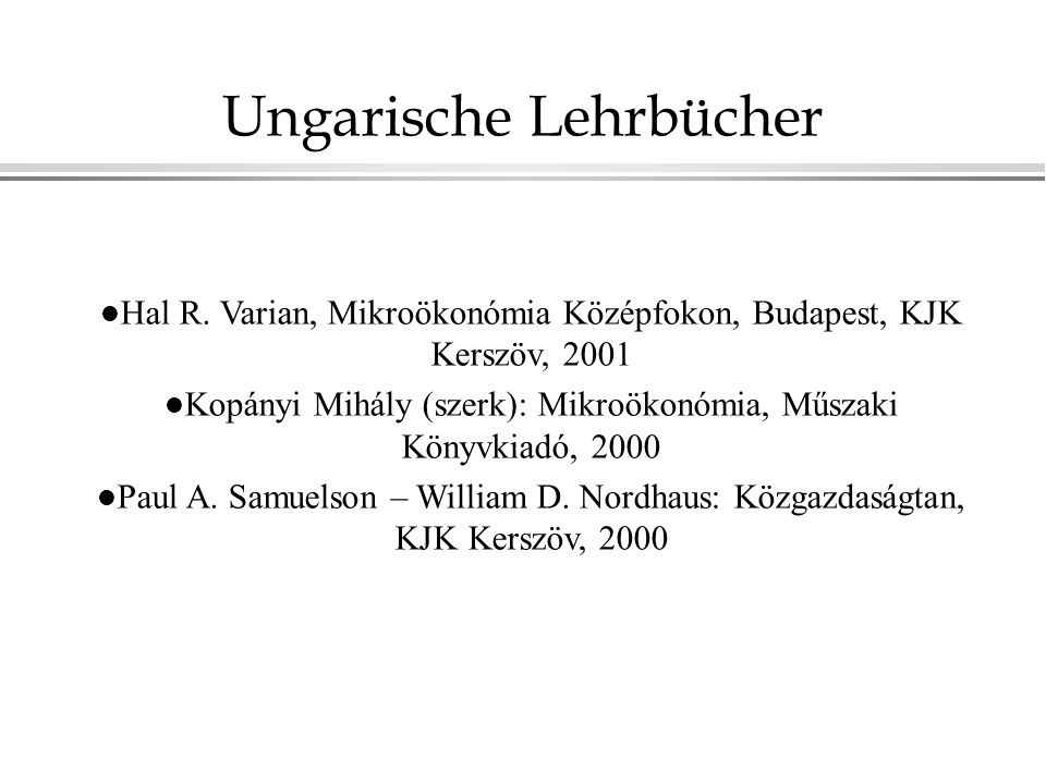 Ungarische Lehrbücher