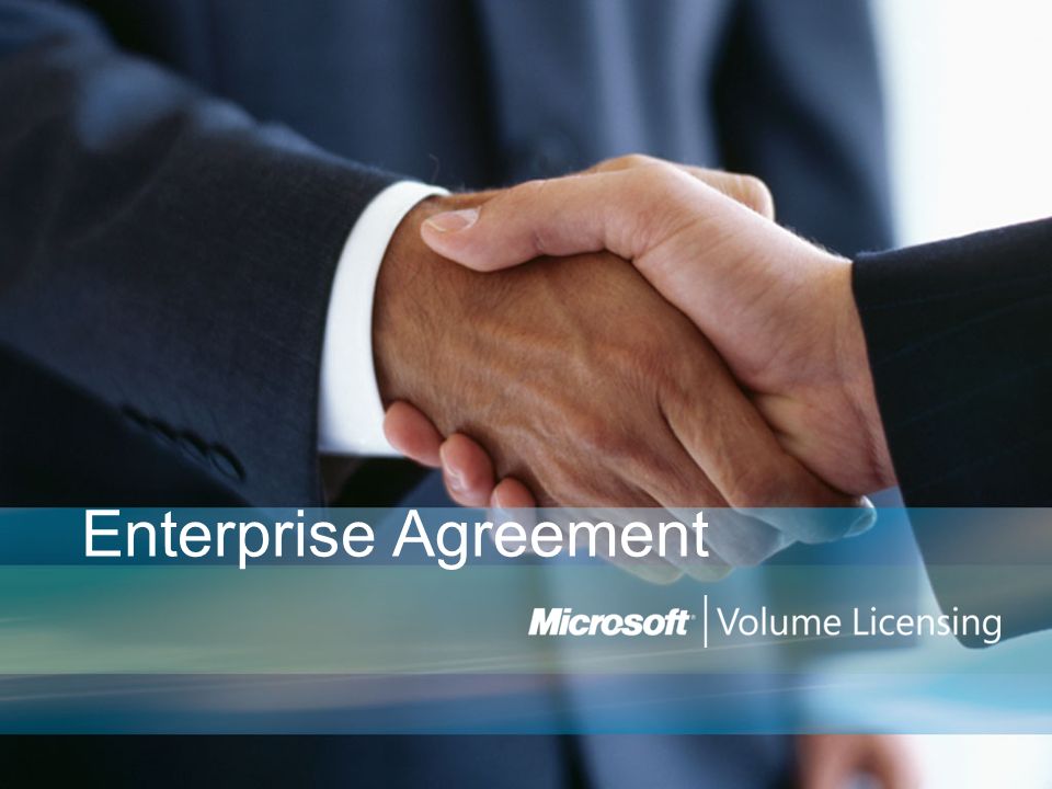 Open value. Enterprise Agreement. Openness value.