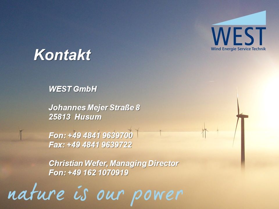 Christian Wefer Geschäftsführer WEST GmbH. Christian Wefer Geschäftsführer WEST  GmbH. - ppt video online herunterladen