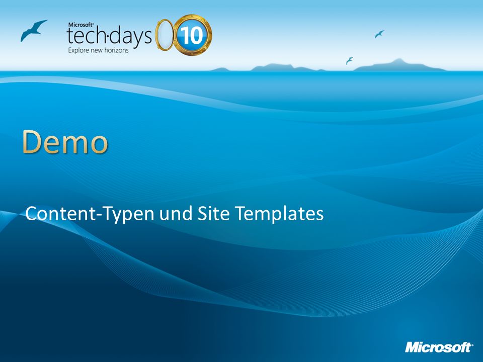 Content-Typen und Site Templates
