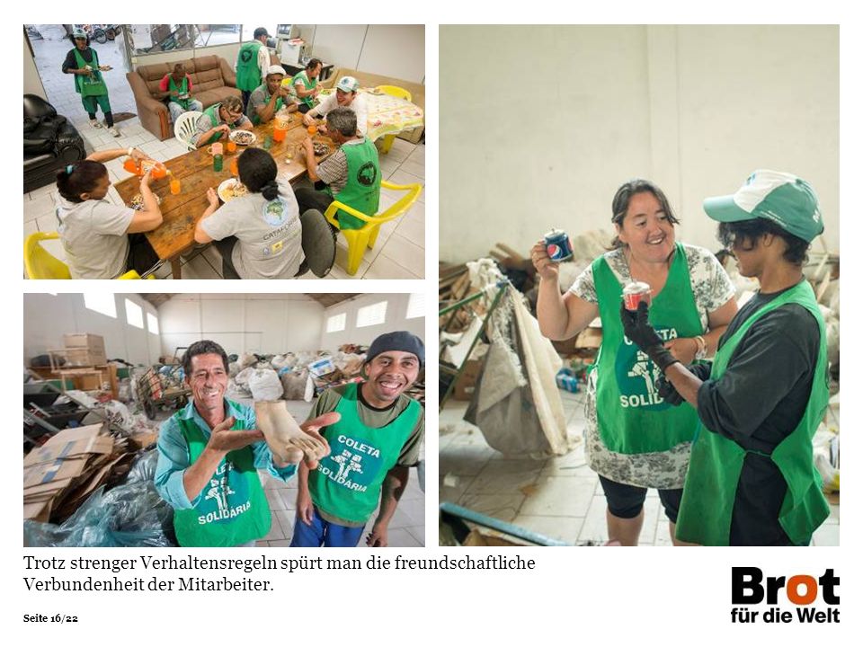 Trotz strenger Verhaltensregeln spürt man die freundschaftliche Verbundenheit der Mitarbeiter.