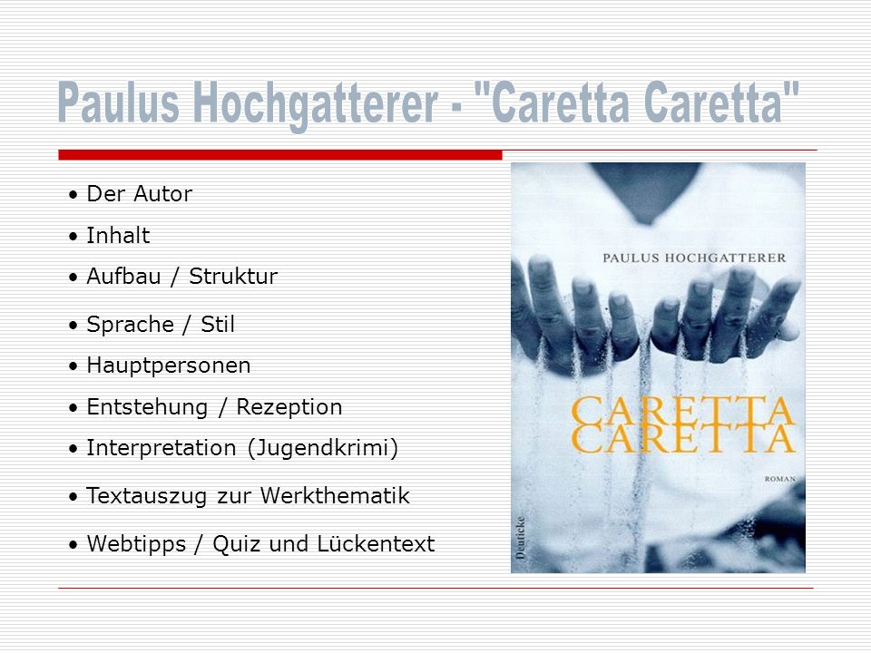 Paulus Hochgatterer - Caretta Caretta